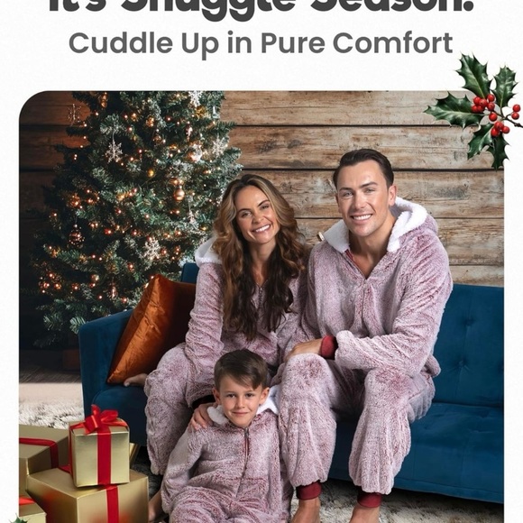Cozy Family Matching Pajama Set in Brown - Picture 2 of 3